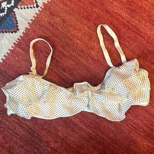 Pins & Needles Cream Polka Dot Ruffle Bralette